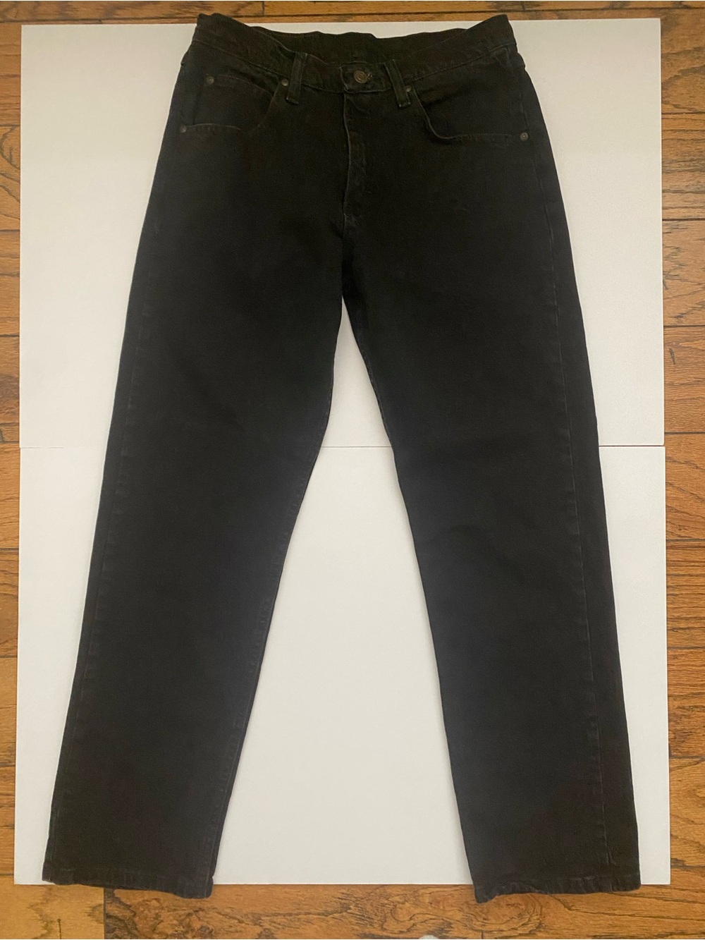 Wrangler Black Straight Jeans
